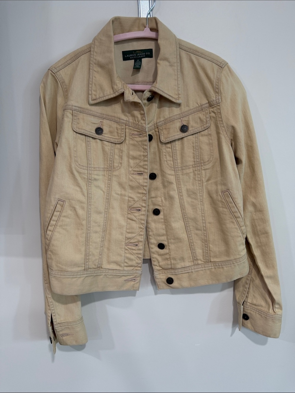 Lauren Ralph Lauren Tan Denim Trucker Jacket